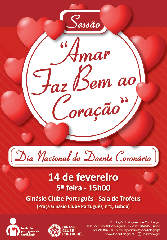 Dia Nacional do Doente Coronário - 14 de fevereiro - Fundação Portuguesa  Cardiologia